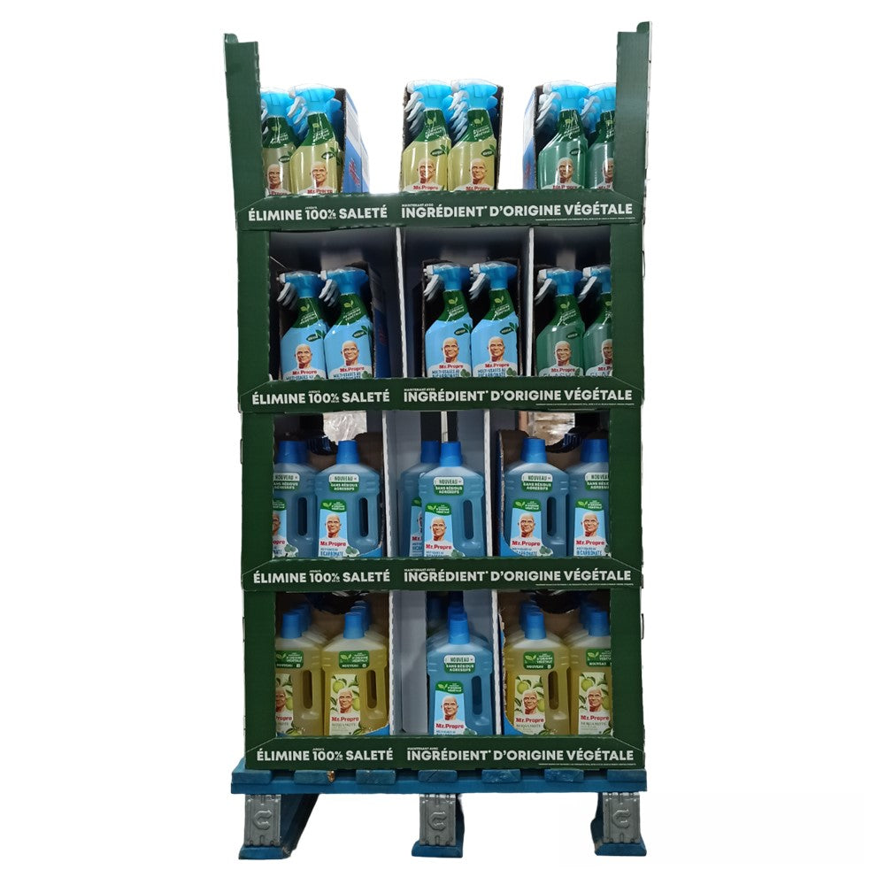 Mr.Propre - Display - Allesreiniger - 5 Assortimenten - 500ml Spray - 1L Bottle - 204 Stuks