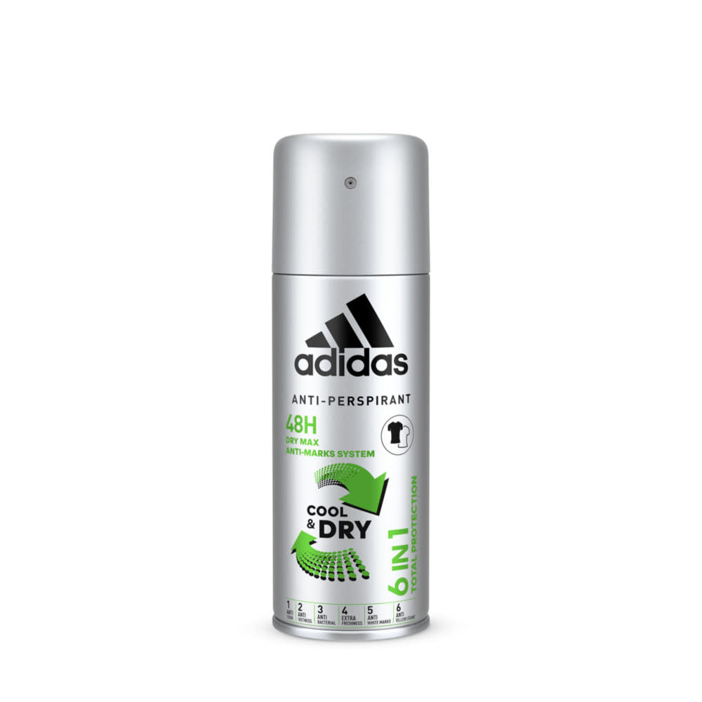 Adidas Men - Deodorant - Spray - Cool & Dry - 6 in 1 Total Protection - 150ml