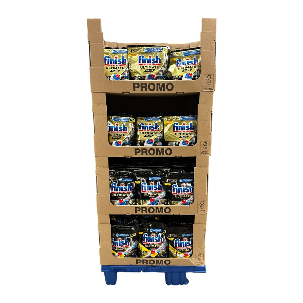 Finish - Display - Vaatwas Capsule - Quantum Power - Ultimate - 4 Assortimenten - 80 Stuks