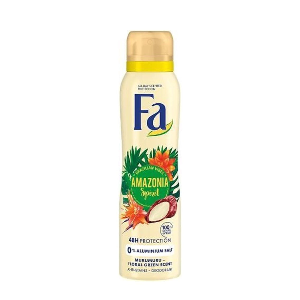 Fa - Deodorant - Spray - Amazonia Spirit - Murumuru - Floral Green Scent - 150ml