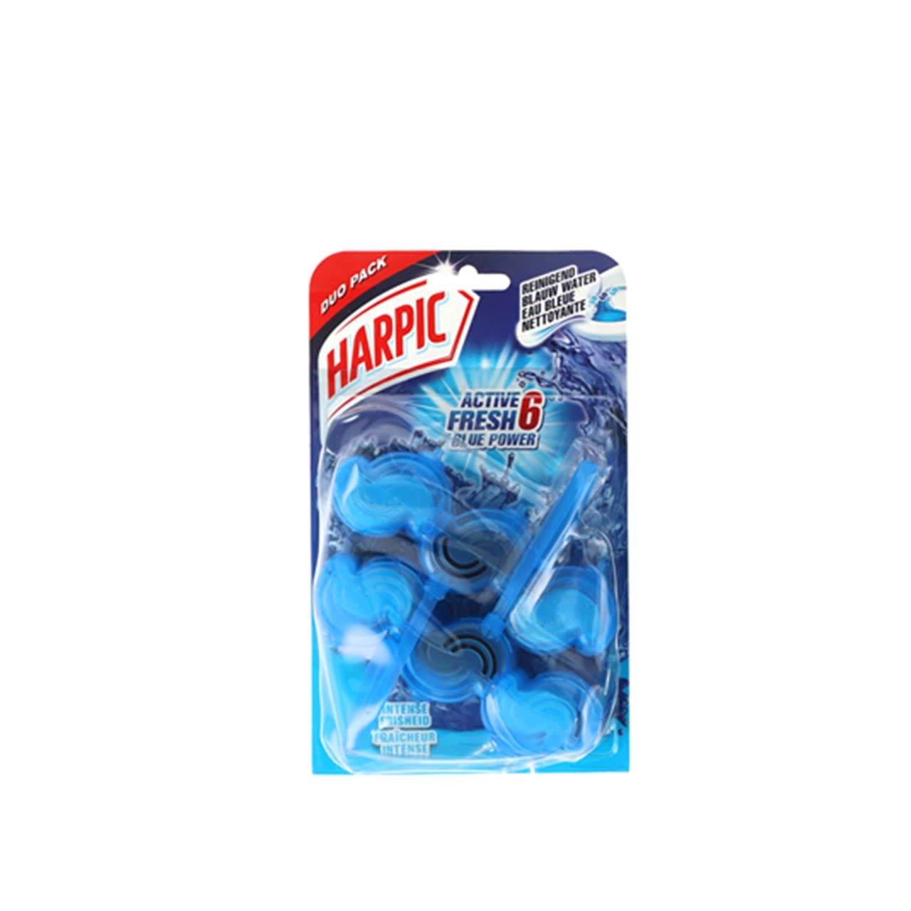 Harpic - Toiletblok - Active Fresh 6 Blue Power - Intense Frisheid - 2x39g