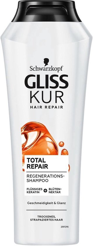 Gliss Kur - Shampoo - Total Repair - Dry, Stressed Hair - 250ml