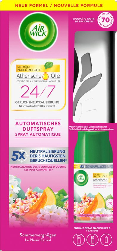 Air Wick - Luchtverfrisser - Starterset - Freshmatic Max - Zalige Zomer - 250ml