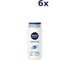 6x NIVEA Douchegel Men Sensitive 400 ml