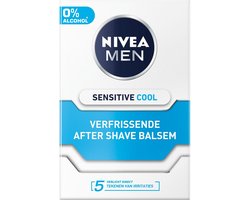 NIVEA Men Aftershave Balsem Sensitive Cooling - 6 x 100 ml - Voordeelverpakking