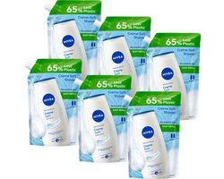 NIVEA Creme Soft Douchecreme Refill - Body Wash - Hydraterend met Amandelolie - Voordeelverpakking -6 x 500ml