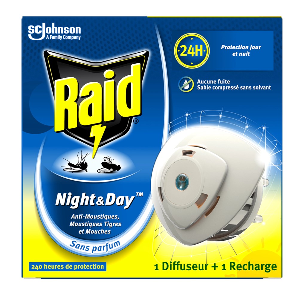 Raid - Diffuseur - Night & Day - Anti Insect Trap - 2.25g