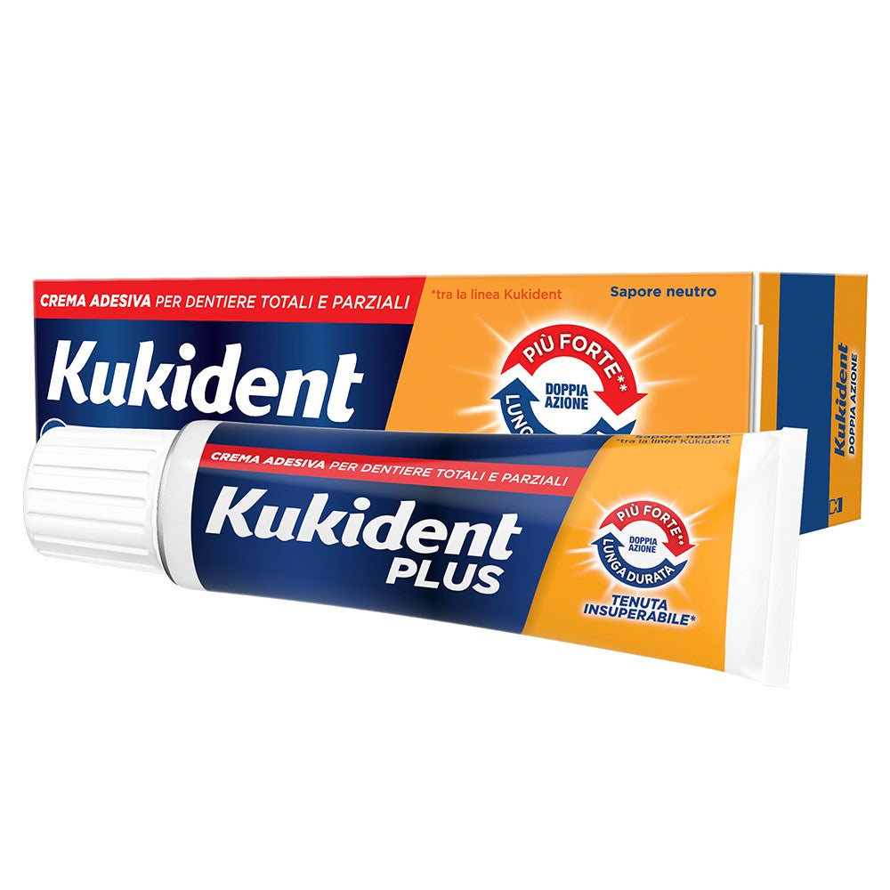 Kukident - Kunstgebitverzorging - Zelfklevende Creme - Double Action - Unsurpassed Stability - 40g