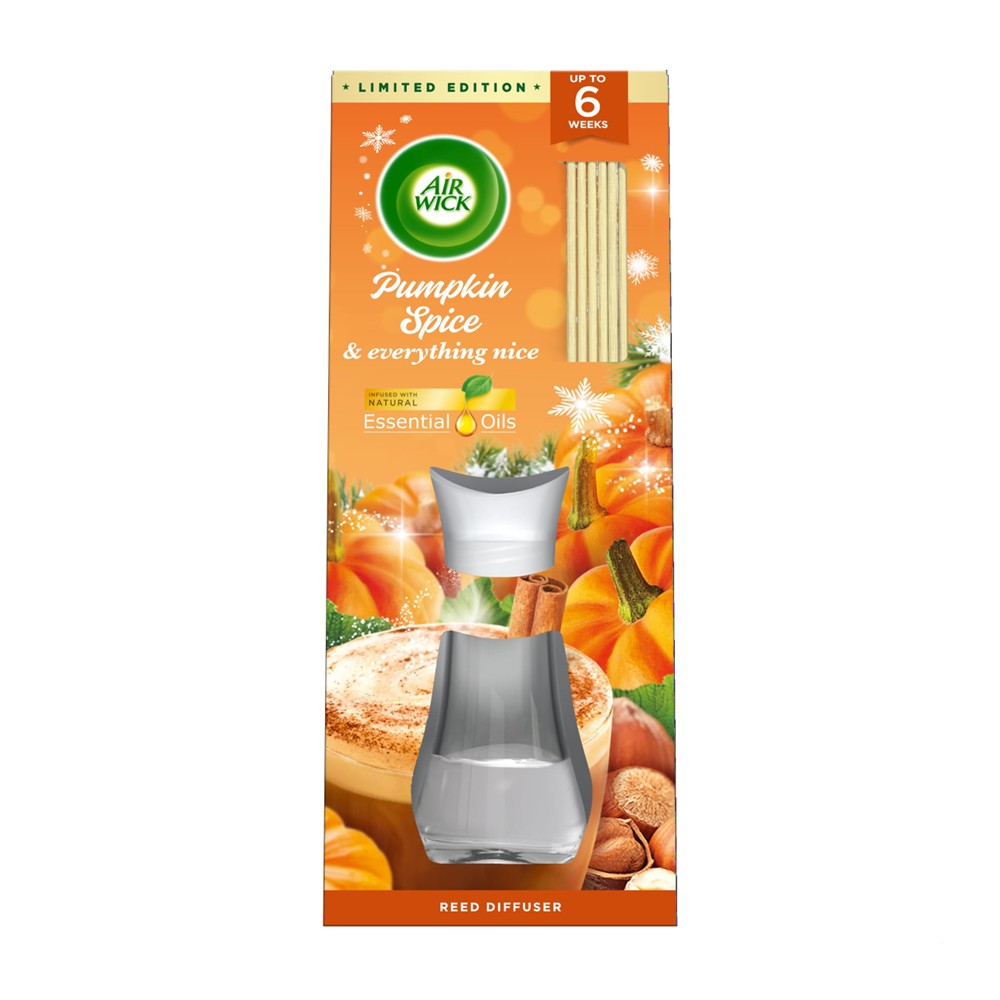 Air Wick Essential Oils - Luchtverfrisser - Riet Verspreiders - Pumpkin Spice & Everything Nice - 42ml