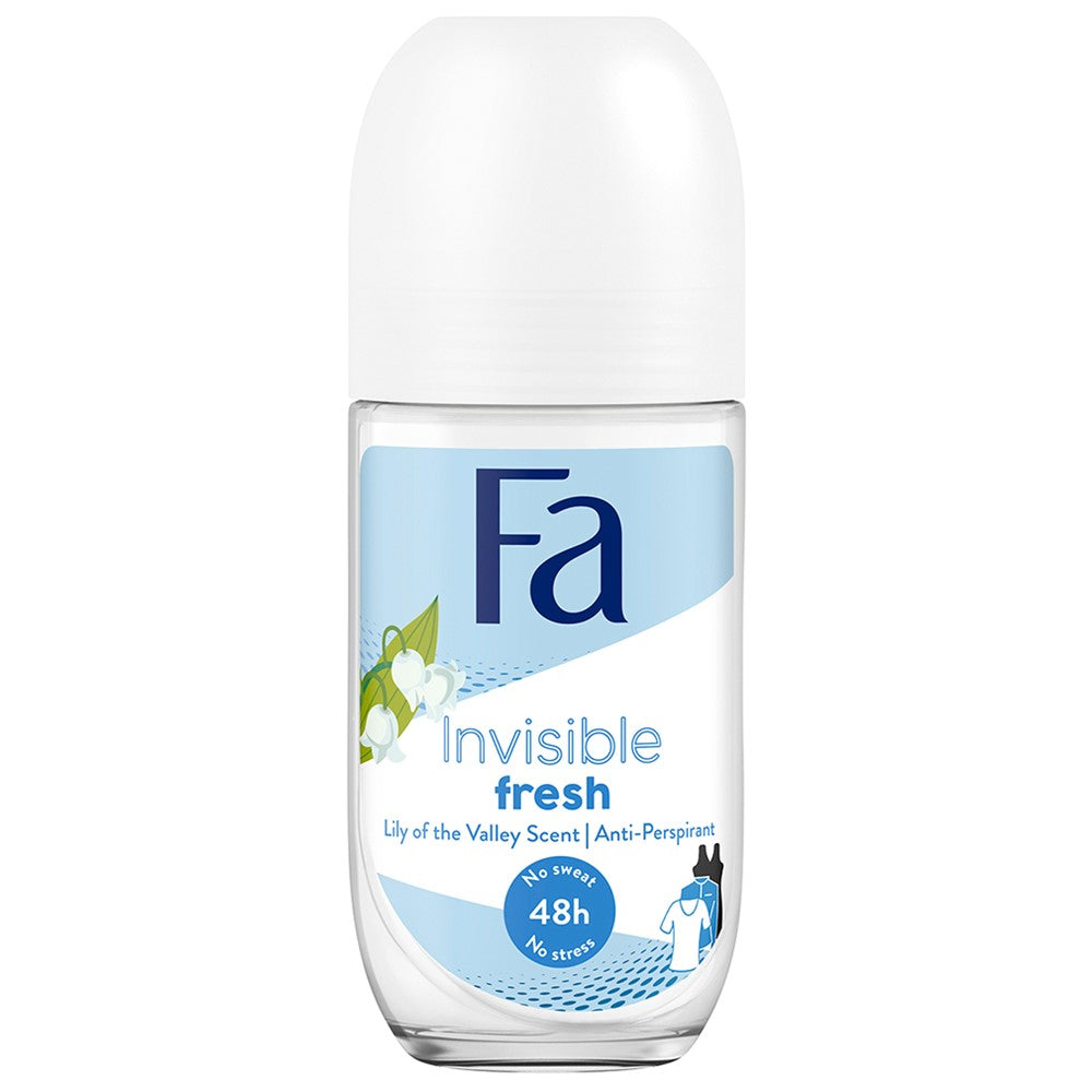 Fa - Deodorant - Roller - Invisible Fresh - Lily of The Valley - 50ml