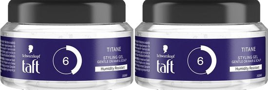 Schwarzkopf Taft Titane Haargel - Duoverpakking 2 x 250 ml