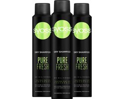 SYOSS DroogShampoo Pure Fresh 3x 200ml - Voordeelverpakking