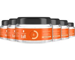 Taft - Maxx Power Power Styling Gel- Sterke Fixatie - Maximale Versterking - Korte Haartypes - Voordeelverpakking - 6x 250ml