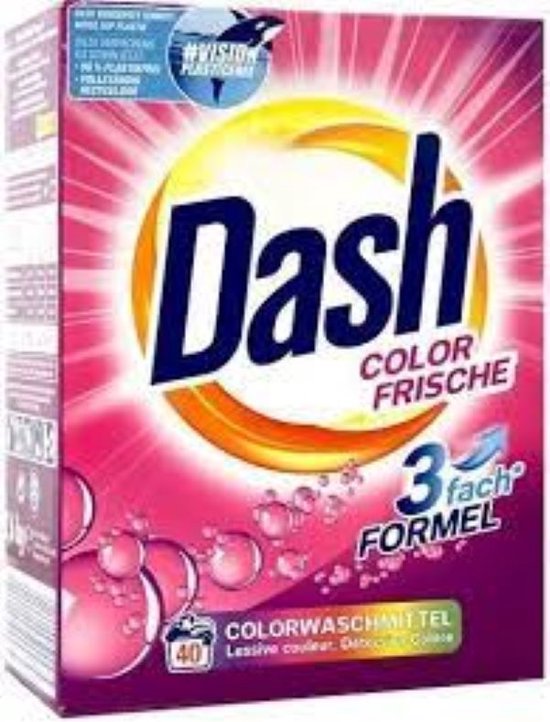 Dash - Wasmiddel - Poeder - Color Frische - 40wb/2.6kg