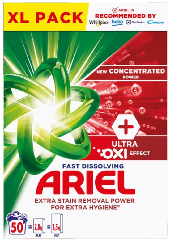 Ariël waspoeder- 50sc2.75kg - +ultra oxi effect
