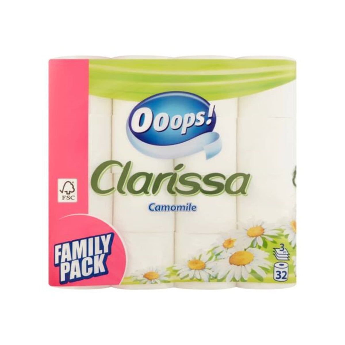 Clarissa - Toiletpapier - 3 Laags - Family Pack - 32 Rollen
