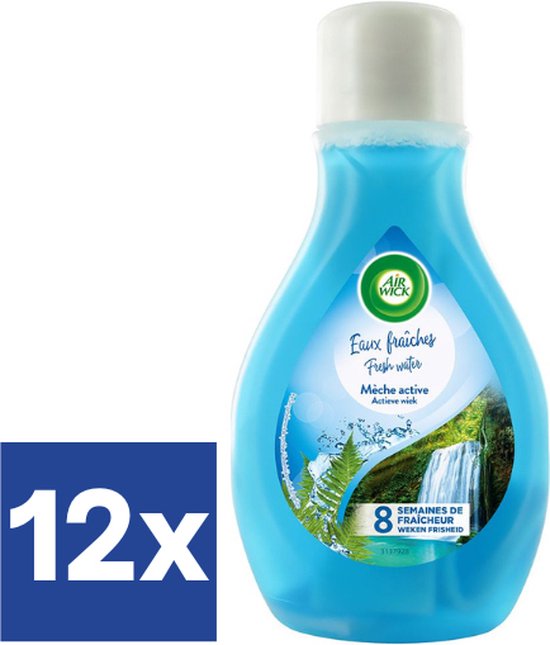 Airwick Fresh Water Wiek (Voordeelverpakking) - 12 X 375 ml