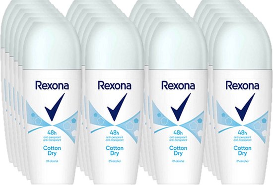 Rexona Deo Roller Cotton Dry - 24 x 50 ml