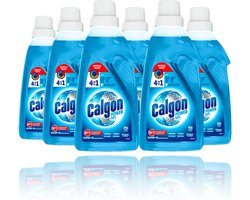 Calgon 4 in 1 Power Gel Wasmachinereiniger en Anti Kalk - 6x 15 Wasbeurten