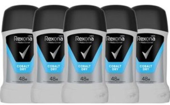 Rexona Men Motion Sense Cobalt Dry Deodorant - 5 x 50 g