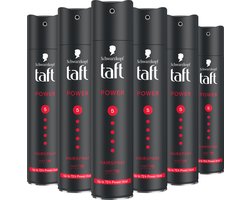 Taft Styling Hairspray Power - Haarstyling - Haarspray - Alle Haartypes - Voordeelverpakking - 6x 250ml