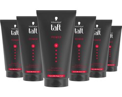 Taft Power Styling Gel - Haarstyling - Haargel - Sterke Fixatie - Korte Haartypes - Voordeelverpakking - 6x 150 ml