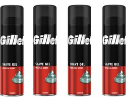 Gillette Normale Huid Scheergel Mannen - 4x200ml Voordeelverpakking