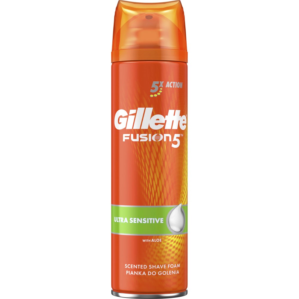 Gillette Fusion5 - Scheerschuim - Ultra Sensitive - Aloe - 250ml