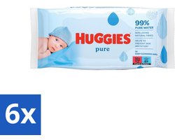Huggies - Billendoekjes - Pure - Tegen Huidirritaties - 56 Babydoekjes - Voordeelverpakking - 6 stuks