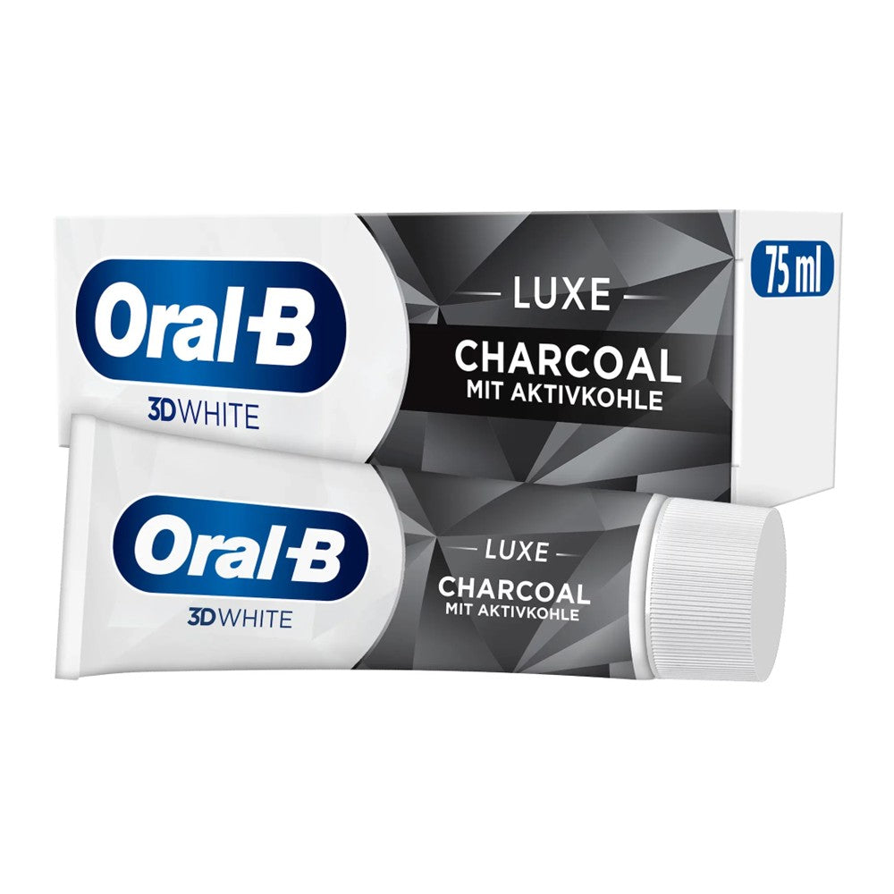 Oral B - Tandpasta - 3D White - Luxe Charcoal - 75ml