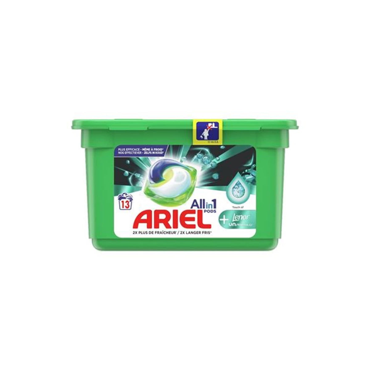 Ariel All in 1 Pods - Wasmiddel - Pods - Touch of Lenor Unstoppables - Blue - 13Wb/328g