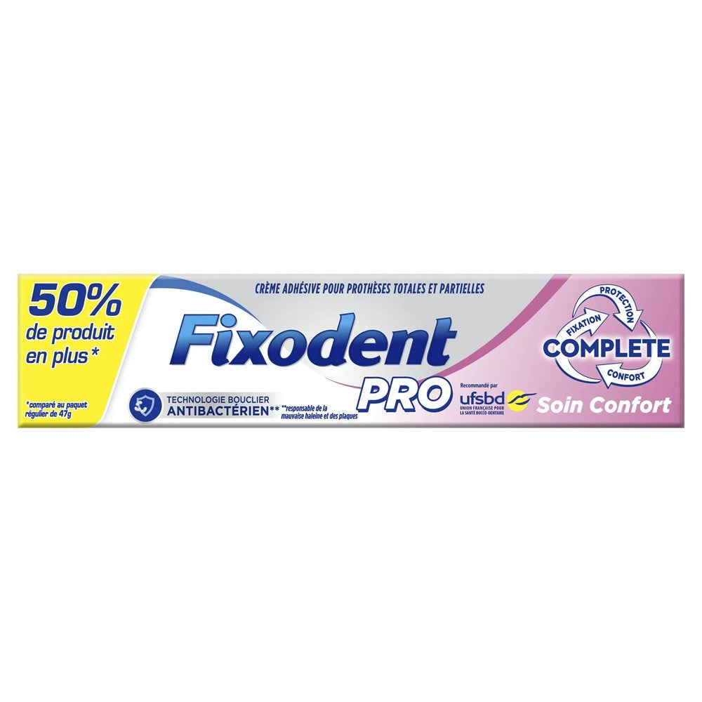 Fixodent - Kunstgebitverzorging - Pasta - Pro Plus Care & Comfort - 70.5g