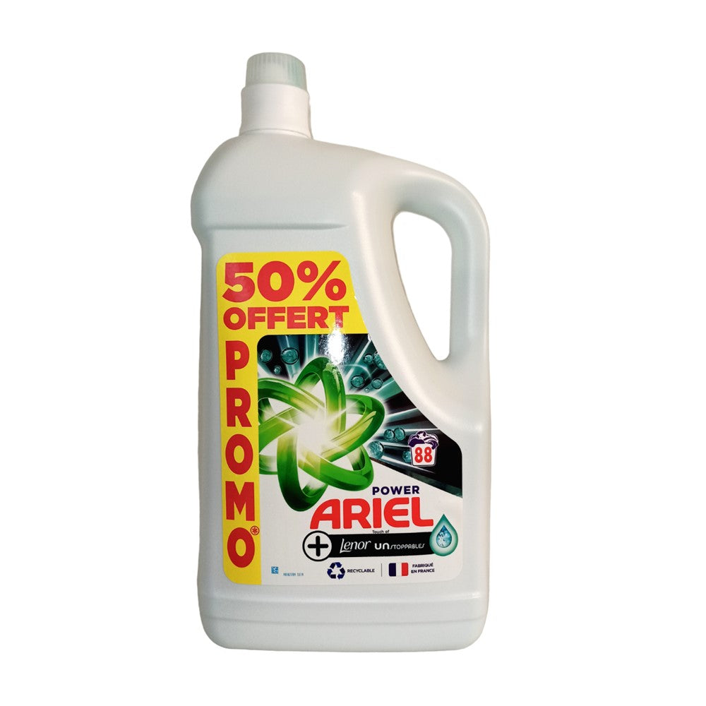 Ariel Power - Wasmiddel - Vloeibaar - Touch of Lenor Unstopables - 88Wb/4,4L