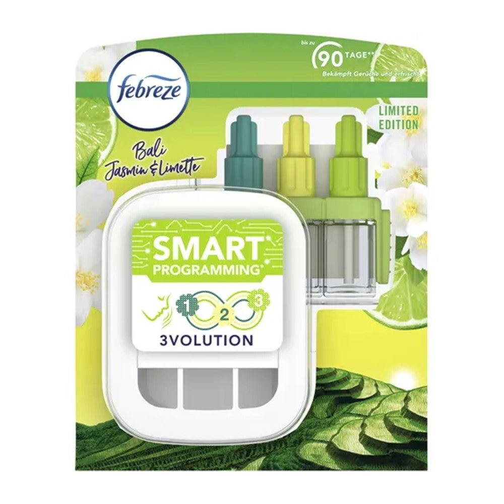 Febreze - Luchtverfrisser - Starterset - 3 Volution - Bali Jasmine & Lime - 20ml