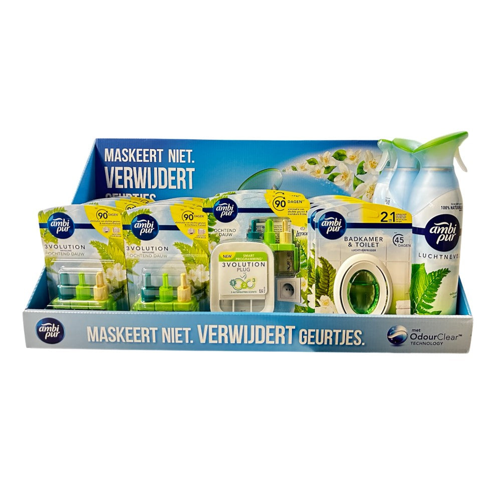 Ambi Pur - Display - 4 Assortimenten - Air Morning - 20 Stuks