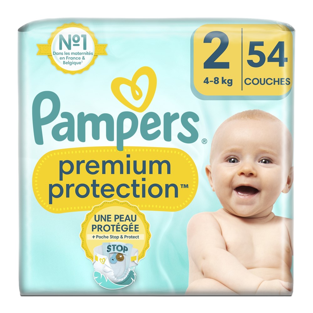 Pampers Premium Protection - Luiers - Size 2 - 4-8kg - 54 Stuks