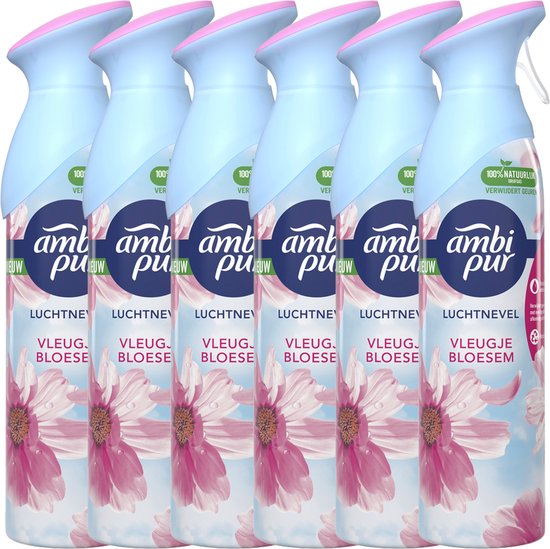 Ambi Pur Air Effects Luchtverfrisser Spray Vleugje Bloesem - Voordeelverpakking 6 x 300 ml