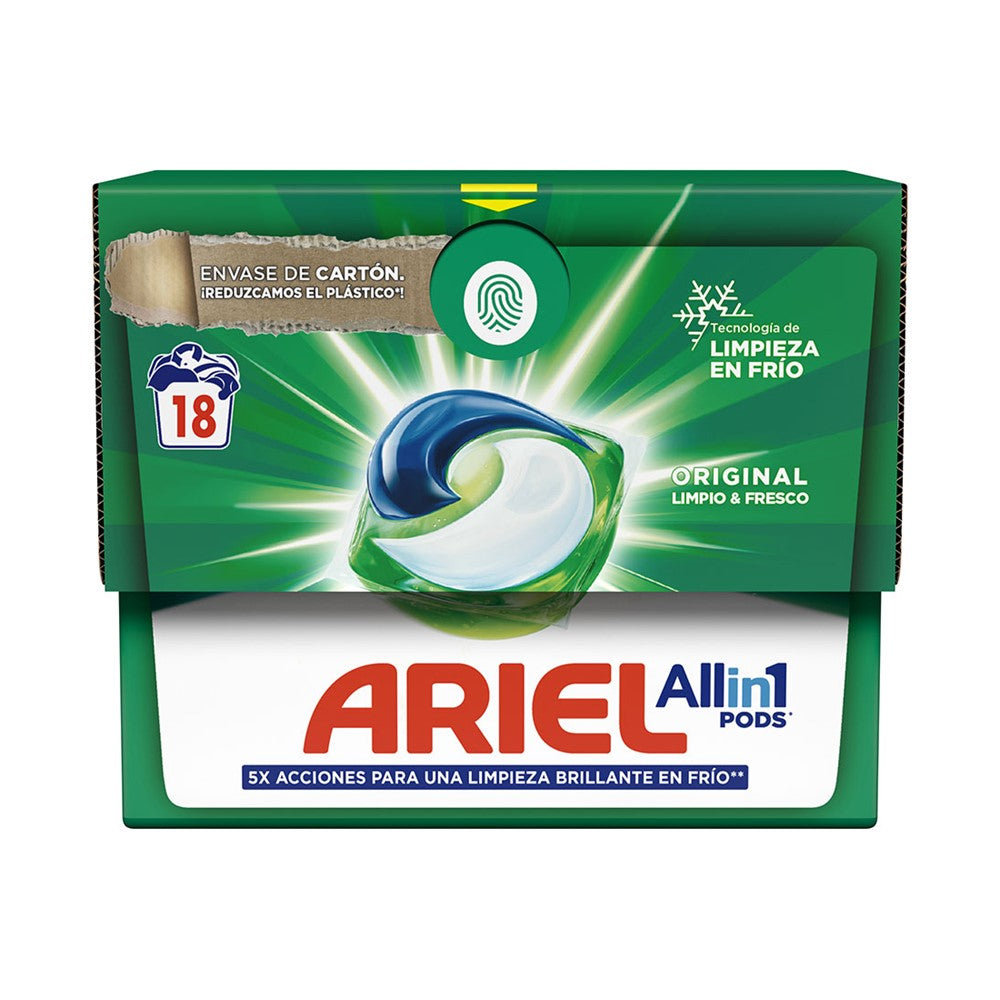 Ariel - Wasmiddel - Pods - 3in1 Pods - Original - 18Wb/397.8g