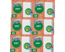 Swiffer Vloerreiniger - Droge Doekjes Voor Parket - Navullingen - Voordeelverpakking 6 x 30 stuks
