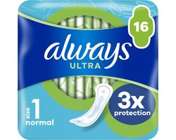 16x Always Maandverband Ultra Normal 16 stuks