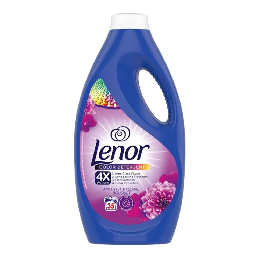 Lenor - Wasmiddel - Vloeibaar - Color Detergent - Amethyst & Floral Bouquet - 35Wb/1750ml