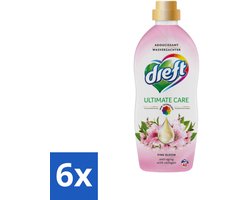 Dreft - Ultimate Care - Wasverzachter - Roze Bloem - Anti-Veroudering - 40 Wasbeurten - Voordeelverpakking - 6 stuks