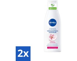 Nivea - Gezichtsreiniger - Droge en Gevoelige Huid - Amandelolie - Hydramine - 200 ml - Voordeelverpakking - 2 stuks
