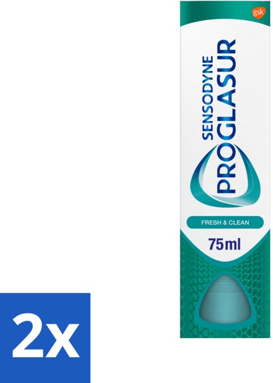 Sensodyne - Tandpasta - Pro Glasur - Fresh & Clean - 75ml x 2