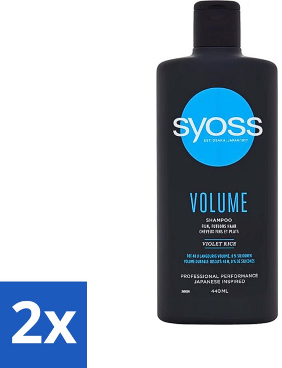 Syoss Volume Shampoo - Shampoo - Volumeverhogend - 440 ml - Voordeelverpakking - 2 stuks