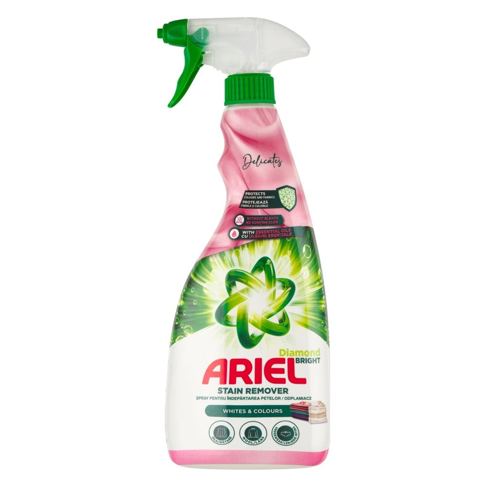 Ariel - Vlekverwijderaar - Spray - Diamond Bright - White and Color - Delicate Garments - 750ml