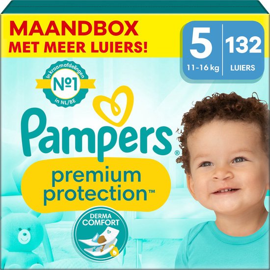 Pampers - Premium Protection - Maat 5 - Maandbox - 132 luiers - 11/16 KG