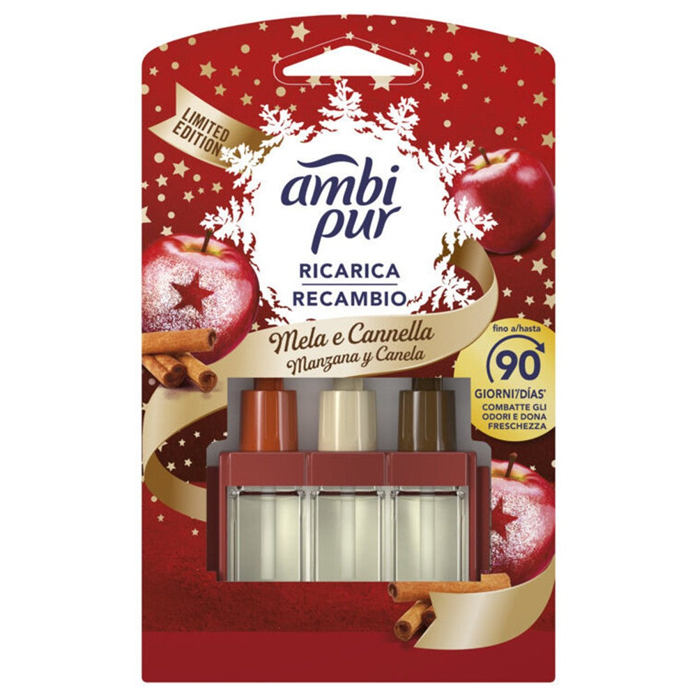 Ambi Pur - Elektrisch Luchtverfrisser - Navulling - 3 Volution - Apple & Cinnamon - 20ml