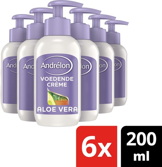 Andrélon Aloë Vera Repair Haarcrème - 6 x 200 ml - Voordeelverpakking