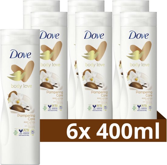 Dove Bodylotion Purely Pampering Sheabutter Vanille - 6 x 400ml - Voordeelverpakking